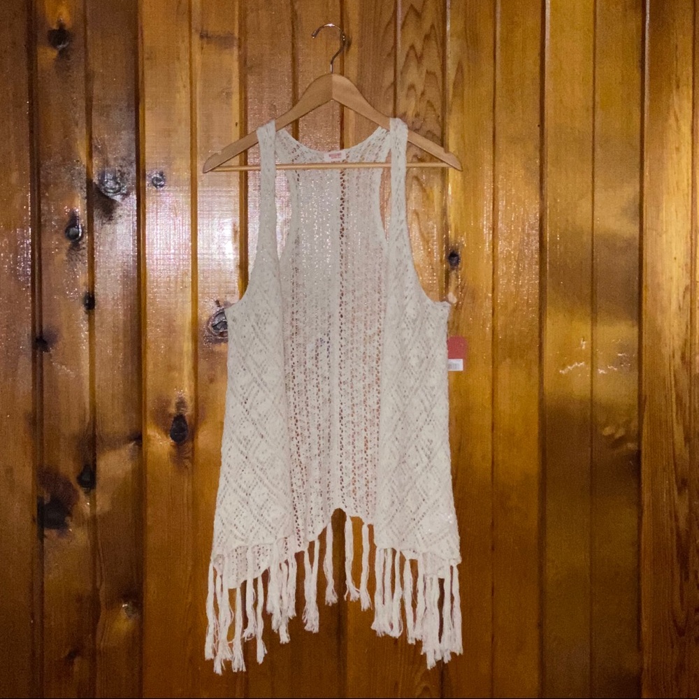 MOSSIMO Women's Knit Ivory/Off White Sweater Vest